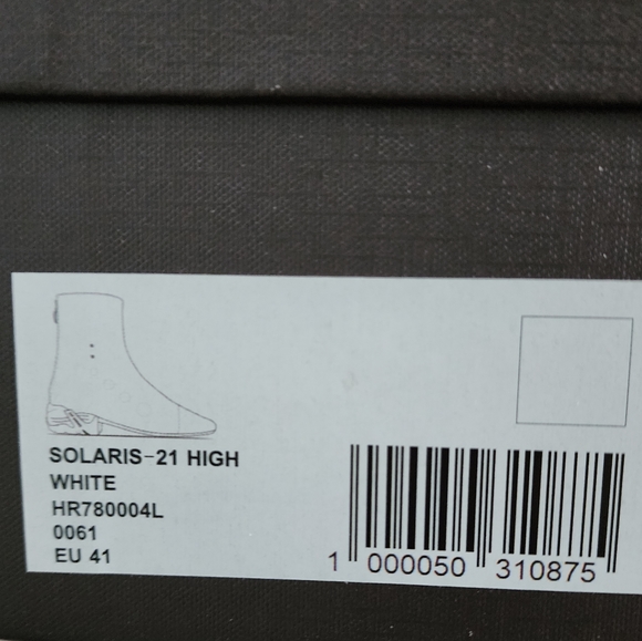 Nib leather raf simons White Solaris ankle Boots - Picture 6 of 6